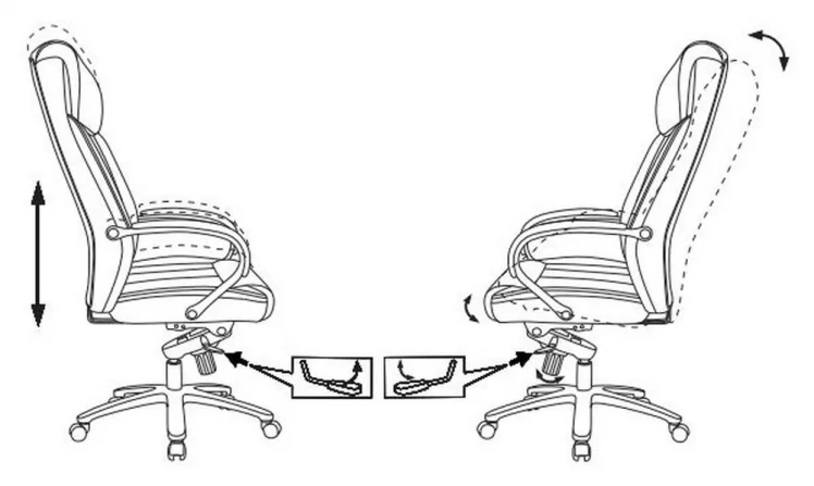 Кресло руководителя Бюрократ Т-9922СЛ Леатхер Еичел Светло-коричневый / T-9922SL Leather Eichel_1