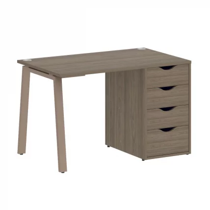 Стол письменный ХОМЕ ОФФИCЕ ВР.СП-3-118.4.А Вяз Благородный/Мокко металл / HOME OFFICE VR.SP-3-118.4.A_0