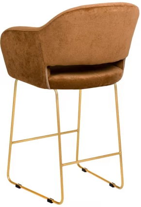 Стул полубарный Оскар (ПБ) Браун/ЛинкЗолот / Oscar_2