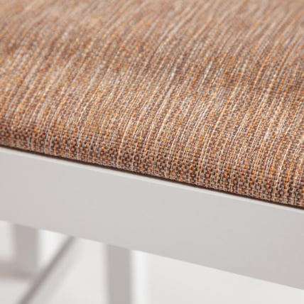 Обеденный комплект Хадсон (стол + 4 стула) Хадсон (стол + 4 стула)/ Худсон Дининг Сет дерево гевея/мдф, стол: 110х70х75см / стул: 44х42х89см, пуре вхите (белый 2-1), ткань кор.-зол. / Hudson Dining Set pure white_1