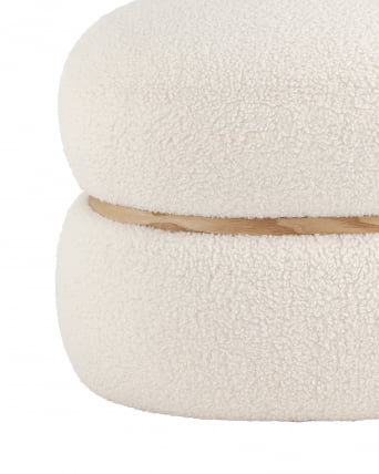 Пуф Полли Л Тедди белый / L_1