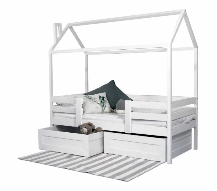 Кровать-домик РооРоом кд-2 с ящиками Белый / RooRoom_0
