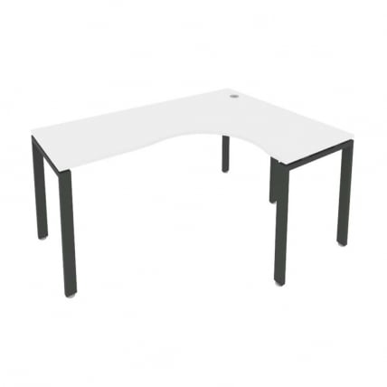 Стол письменный МЕТАЛ СЙСТЕМ БП.СА-4 Пр Белый/Антрацит / METAL SYSTEM_0