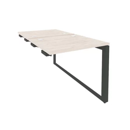 Стол-приставка двойной на О-образном м/к к опорым элем. ОНИКС О.МО-Д.СПР-0.7 Денвер Светлый/Антрацит / ONIX O.MO-D.SPR-0.7_0