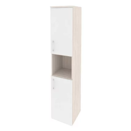 Шкаф высокий узкий правый ОНИКС О.СУ-1.5(Р) Денвер Светлый/Белый / ONIX O.SU-1.5(R)_0