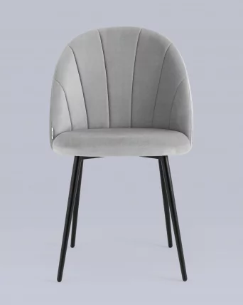 Стул для кухни Логан НЕВ велюр Светло-серый / NEW_3