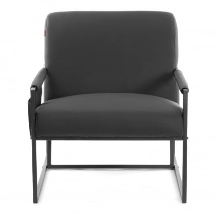 Кресло Чарли ЛУКС/Чарли Люкс экокожа , Шарп Черный, 70х80х82 см / Charli LUX/Чарли Sharp_4