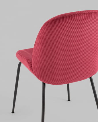 Стул Беетле велюр Красный / Beetle_8