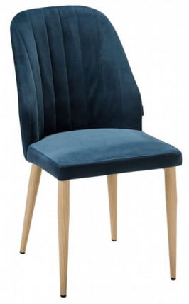 Стул Ален Диаг блуе/нат.дуб / Alen Diag blue/нат.дуб_0
