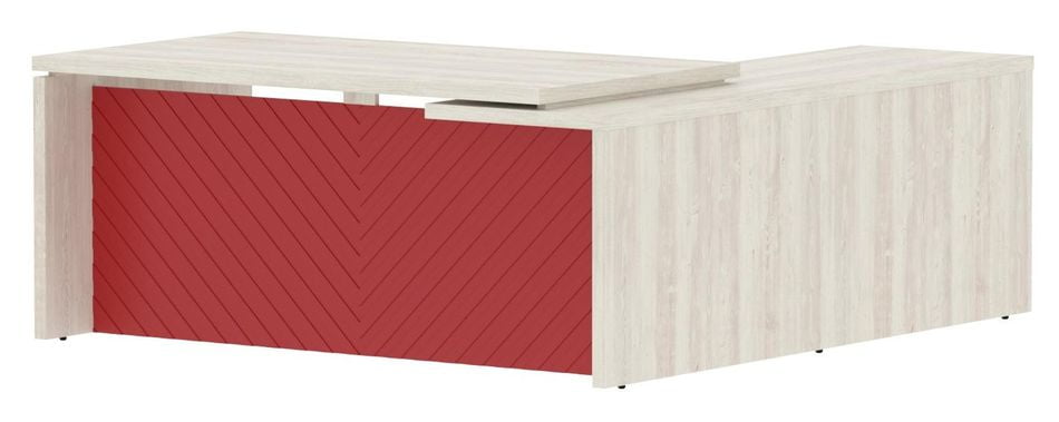 Стол руководителя левый Торр ЛУКС ТЛCТ 1820 Л Сосна Эдмонд Красный / Torr LUX TLCT L_0