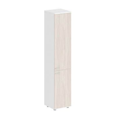 Шкаф высокий правый Сигма СГ.802.ВХ.ОЛ.ОЛ.Р Белый Дуб светлый / Sigma SG.802.WH.OL.OL.R_0