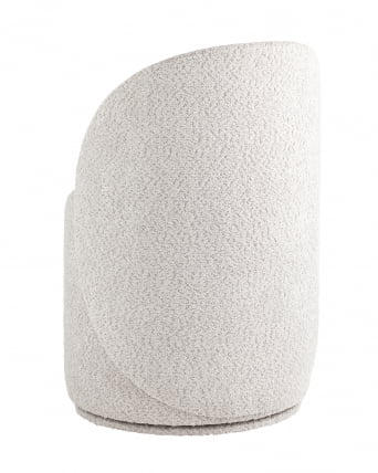 Пуф Лореен вращающийся букле Светло-серый / Loreen_5