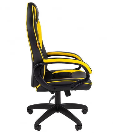 Кресло геймерское CХАИРМАН ДРАЙВ (ГАМЕ) 16 черный пластик Черный Желтый / CHAIRMAN (GAME)_1