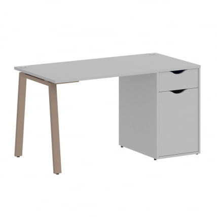 Стол письменный ХОМЕ ОФФИCЕ ВР.СП-3-138.1.А Серый/Мокко металл / HOME OFFICE VR.SP-3-138.1.A_0