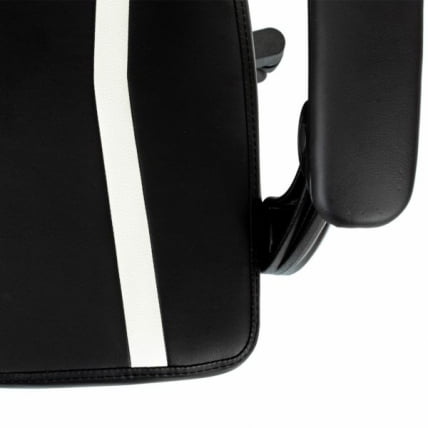 Кресло компьютерное БРАБИКС Шоотер ГМ-123, 2 подушки, экокожа, черное/белое / BRABIX Shooter GM-123,_9