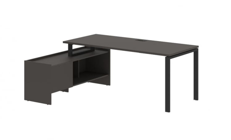 Стол с тумбой ЕДИС ЕУCТ 19814 Мокко Черный / EDIS EUCT_0