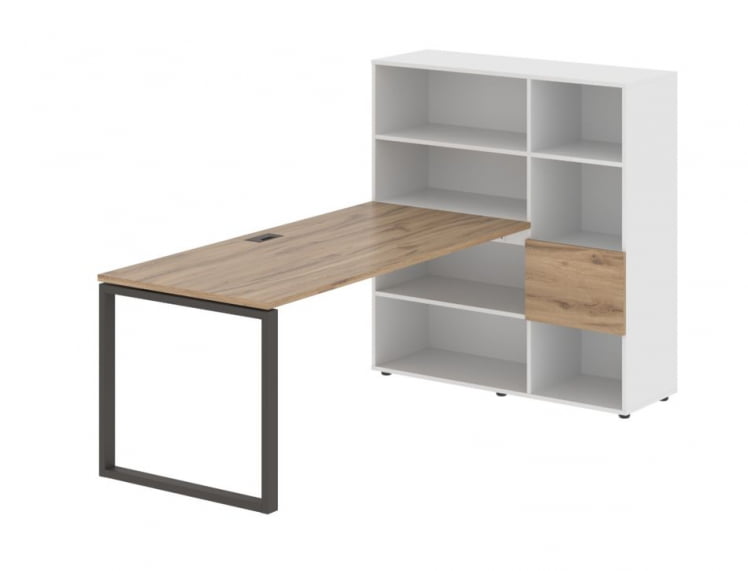 Рабочая станция ЕДИС ЕКРСТ 1217 Дуб Денвер светлый Мокко Белый / EDIS EQRST_0