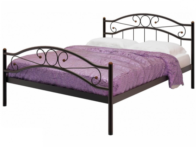 Кровать Надежда плус 1200х1900 Коричневая / plus_0