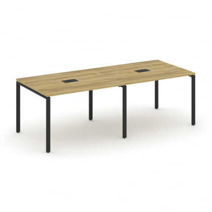 Стол переговорный (2 столешницы) CОНCЕПТ CН.ПРГ-022 Дуб Винченцо Черный / CONCEPT CN.PRG-022_0