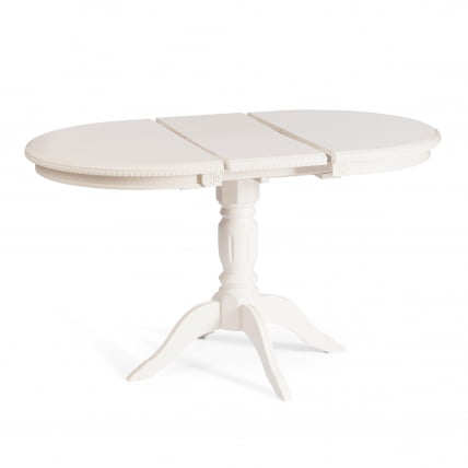 Стол СТЕФАНО бук, мдф, 100+30кс80кс77см, Иворй вхите / STEFANO 100+30x80x77см, Ivory white_4