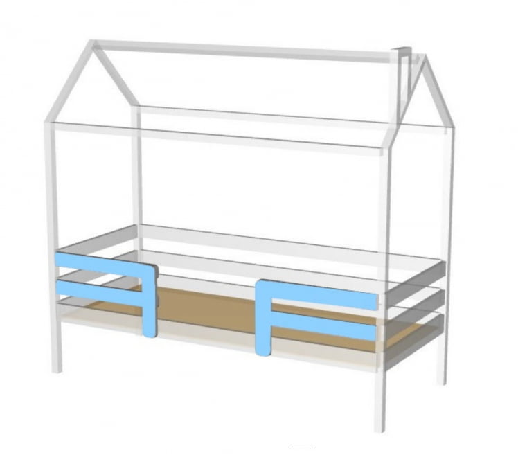 Кровать-домик РооРоом кд-22Р Розовый / RooRoom_1