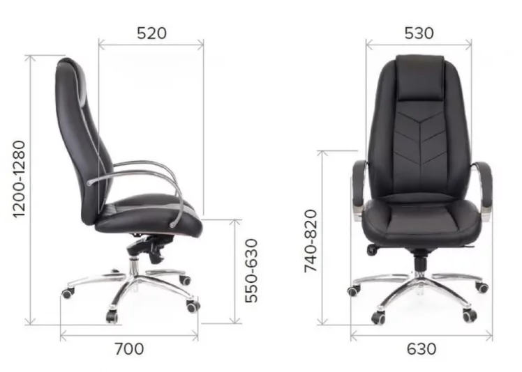 Кресло руководителя Дрифт Лукс М экокожа Черный / Drift Lux M_4