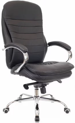 Кресло для руководителя Еверпроф Валенсиа М Экокожа Черный / Everprof Valencia M_0