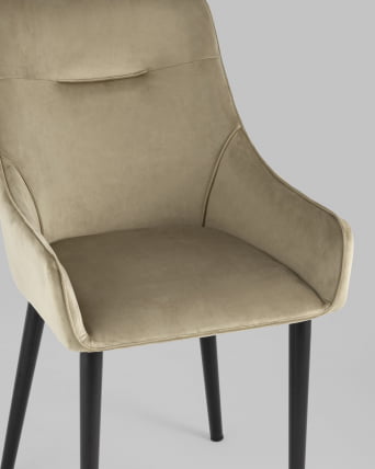 Стул Джоан велюр Капучино_7