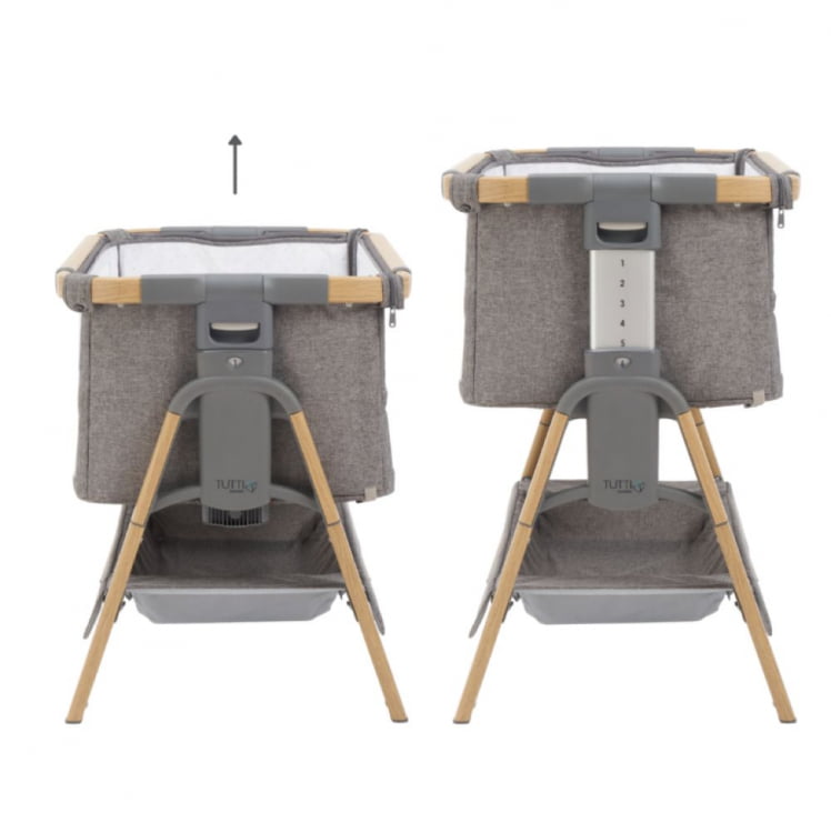 Кровать-трансформер приставная Тутти Бамбини (Тутти Бамбини) КоЗее КСЛ 120*60 см Оак/Чаркоал 211209/3590 / Tutti Bambini CoZee XL Oak/Charcoal_5