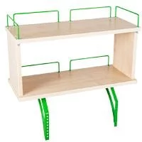 Полка задняя двухъярусная Полка_зз 1/600 (Полка_зз 7/600) Клен Зеленый / Polka_zz (Polka_zz_0