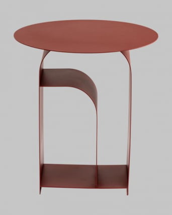 Журнальный столик Арвел металл бордовый / Arwel_4