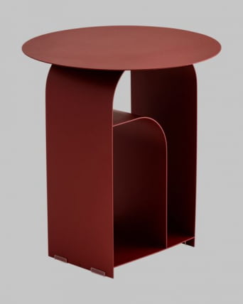 Журнальный столик Арвел металл бордовый / Arwel_7