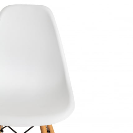 Стул CИНДЙ (ЕАМЕС) (мод. 1801) дерево бук/металл/сиденье пластик, 45кс51кс82 см, Вхите (белый) / CINDY (EAMES) (mod. 45x51x82 White_5