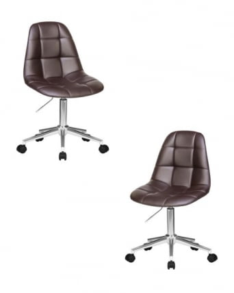 Офисное кресло для персонала ДОБРИН МОНТЙ (коричневый) 2 шт / DOBRIN MONTY_0