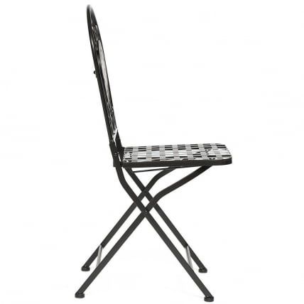Стул Сеcрет де Маисон ВИCЕНЗА (мод. ПЛ08-1070-1-ГБРН) металл, 36х35х91см, черный/плитка АСТРА / Secret de Maison VICENZA (mod. PL08-1070-1-GBRN) ASTRA_2