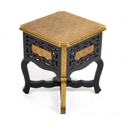 Столик Сеcрет Де Маисон ФУМО ( мод. НД-027) дерево манго, 38кс46, этническая роспись / Secret De Maison FUMO mod. ND-027) 38x46,_0