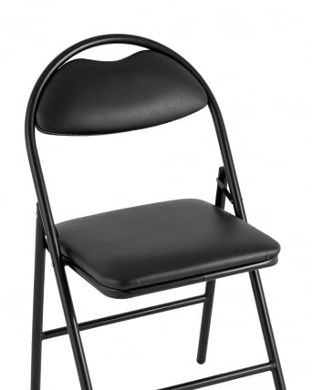 Стул складной Хаген экокожа Черный / Hagen_1