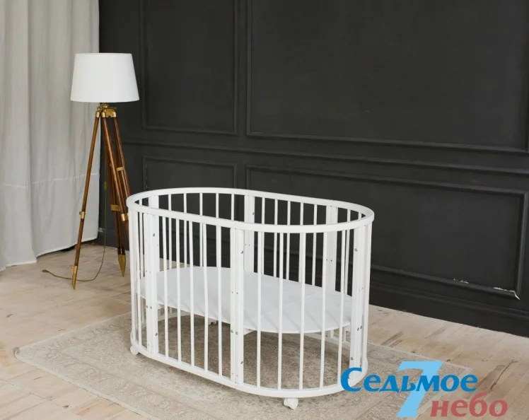 Кровать-трансформер 6-в-1 Меррй Хаппй 01 Белая / Merry Happy_12