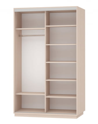 Шкаф-купе двухдверный Экспресс Дуо 1400х2400х Лондон/Дуб молочный / 1400х2400h_1