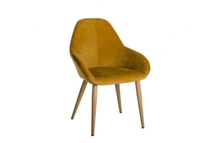 Стул Кент Желт/Натуральный Дуб / Kent_0