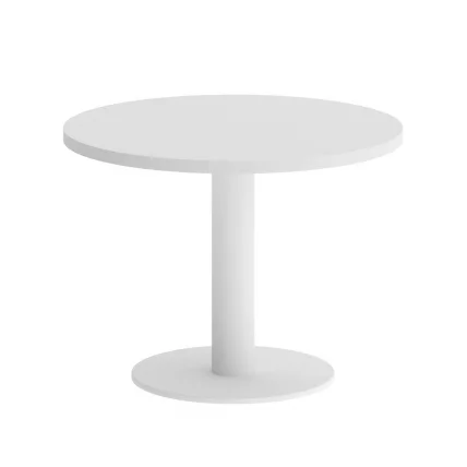 Стол журнальный круглый ХОМЕ ОФФИCЕ ВР.СП-5-60.1Г Белый Бриллиант/Белый металл / HOME OFFICE VR.SP-5-60.1G_0
