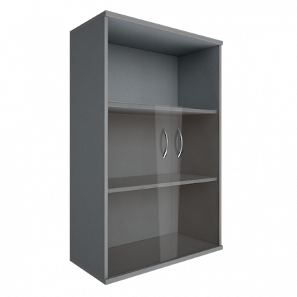Шкаф средний широкий Рива А.СТ-2.2 Серый / Riva_0