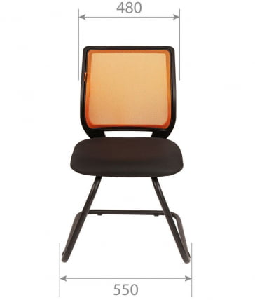 Кресло для посетителей CХАИРМАН 699 В (В) Оранжевый / CHAIRMAN (V)_3