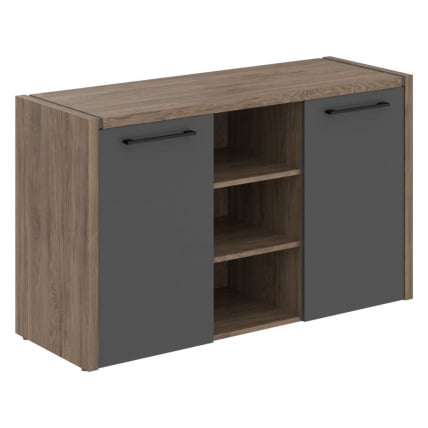 Тумба с фригобаром МОРРИС МТФ 140 Антрацит/Кария Пальмира / MORRIS MTF_0