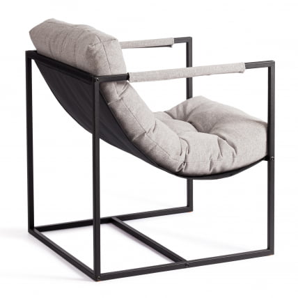 Кресло Чарли/Чарли рогожка, серо-бежевый, 3М 16/2, 70х70х84 см / Charli/Чарли 3M_4