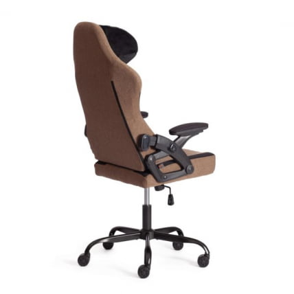 Кресло иВолф ткань, черный/коричневый / iWolf_5