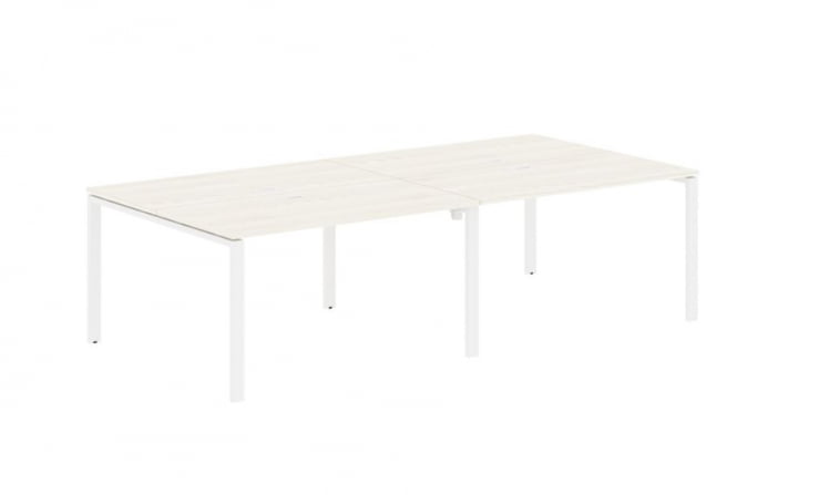 Бенч-система 4-местная ЕДИС ЕУВСТ 2713 Ясень Траун Белый / EDIS EUWST_0