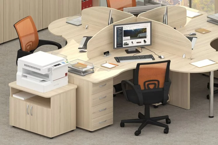 Набор мебели для персонала Глассй №2 / Glassy_1