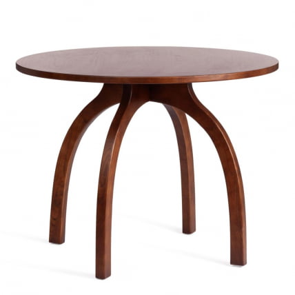 Стол ТХОНЕТ (мод.Т9108) дерево вяз, 100х75 см, Темный Орех (№5) / THONET (mod.T9108)_0