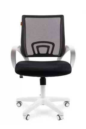 Кресло оператора CХАИРМАН 696 белый пластик (вхите) Черное / CHAIRMAN (white)_1